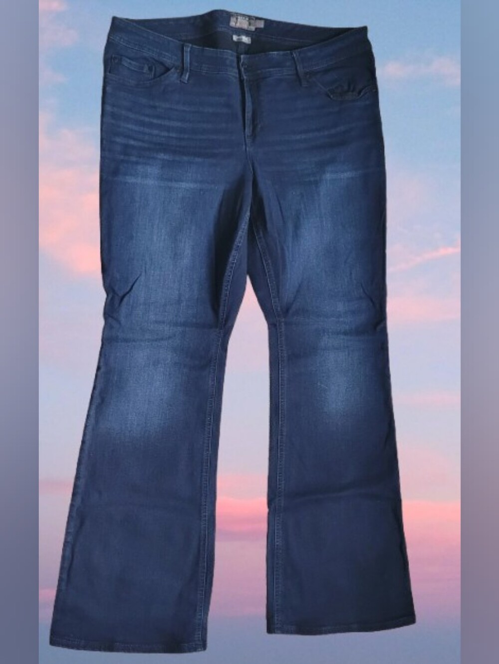 TORRID 18T JEANS, LUXE SLIM BOOT SUPER STRETCH, DARK WASH, ■ Tall